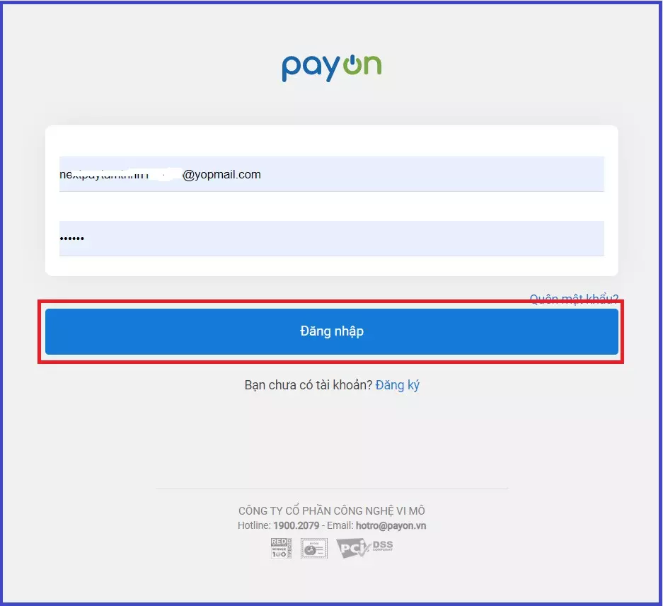 Hướng dẫn người dùng đăng ký và xác thực một tài khoản PayON. | PayOn